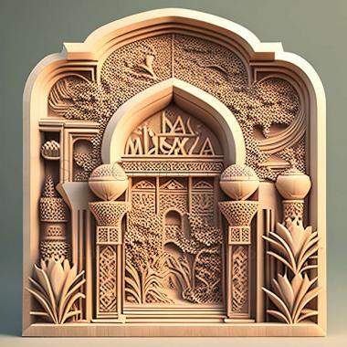 3D model Al Mazar Al Janoubi in Jordan (STL)